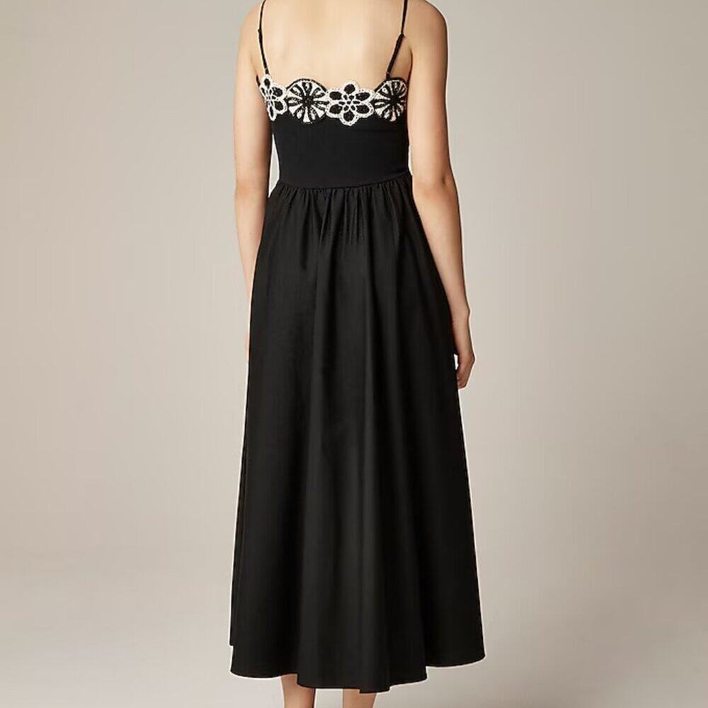 NWT J Crew Crochet Mixy Maxi Dress Black XXS - Picture 5 of 5